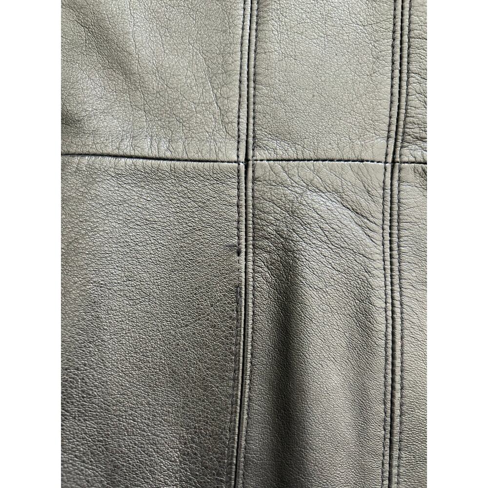 Vintage Wilsons Leather Maxima Black Zip Up Leather Moto Biker Jacket Womens M - Picture 9 of 10